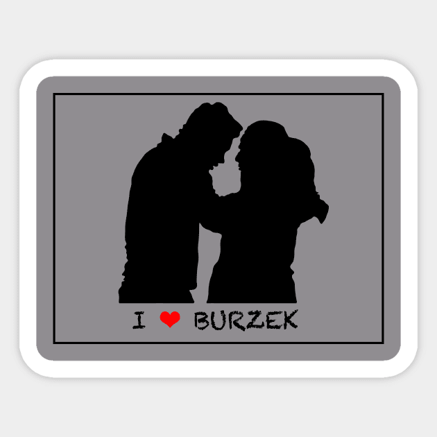 Burzek Silhouette Sticker by Meet Us At Molly's